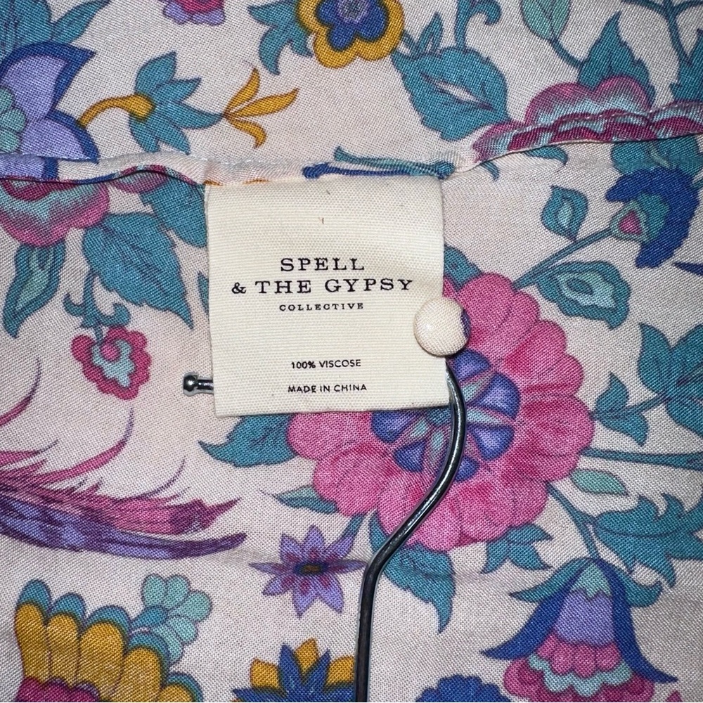 Spell Lovebird Mini Dress in Chamomile XS NWT - Picture 5 of 7